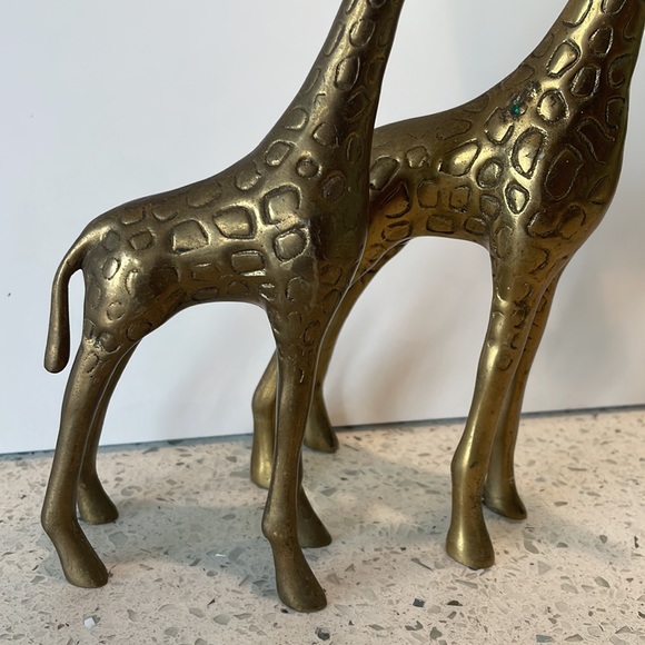 Vintage Solid Brass Giraffes - Picture 14 of 15